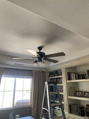 Ceiling fan install