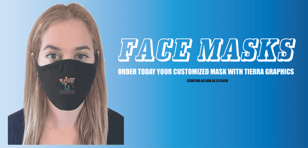 Face Masks Sale  Starting at $7/each with your Company Logo