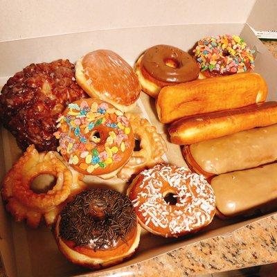 Dozen of donuts