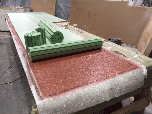 Custom fiberglass construction