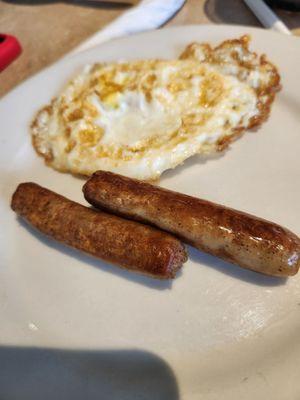 Eggs and sausage