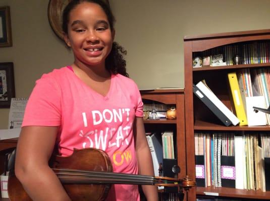 You can start piano or violin lessons at age 3 through Adult!