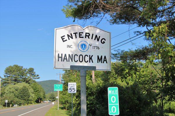 Entering Hancock from Stephentown, NY