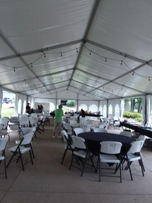 Tent for Marians Closet .  Chippewa Golf CLUB