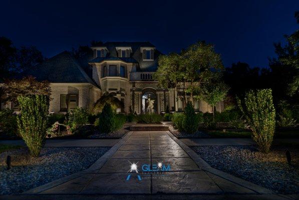 outdoor landscape and building lighting