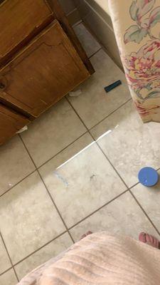 Water all over the floor