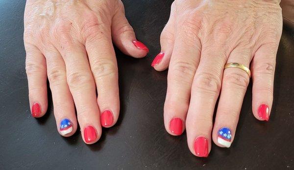 My special 4th of July manicure