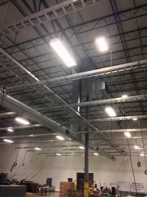 Recent cable tray and lighting job in Cranbury NJ