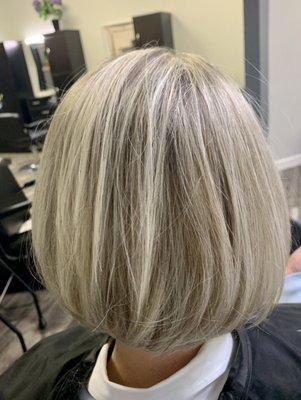 Feel Fresh For Fall with a new Hairstyle! Book your appointment today! cut & highlights ‍