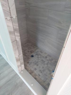 Custom built showers