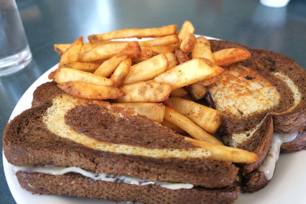 Patty Melt with fries