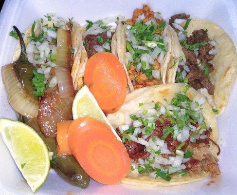 5 tacos for $5.99, a great deal, all tasty. Cabeza #1