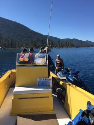 A proper demonstration and instruction on how to use the jet ski! Gotta love the customer care with this guy!