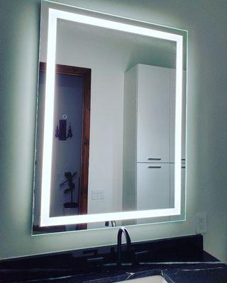 Touch on/off lighted mirror!