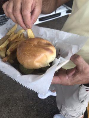 Burger with  Fries