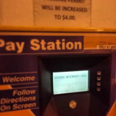 Pay Station doing what it does best...not work