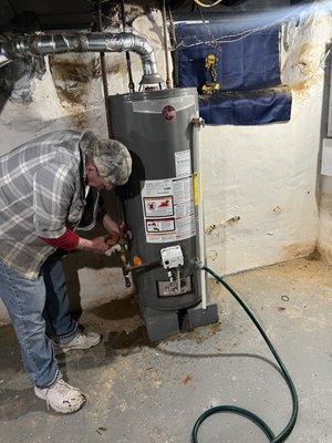 Water heater install