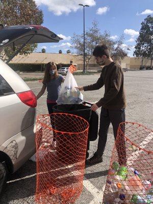 Grab a bin a load it up.