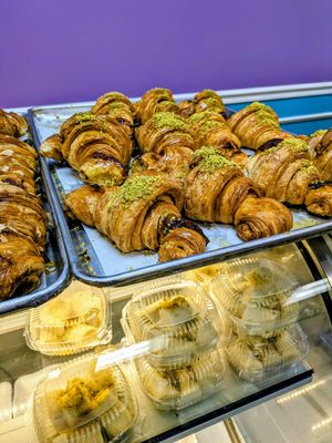 Pistachio croissants