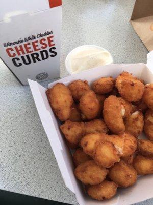 Wisconsin White Cheddar cheese curds 15/10!!!!