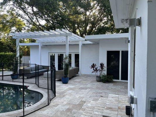 Exterior paint job in Miami shores