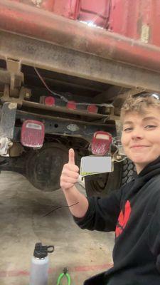 Electrical Repairs on a dump truck