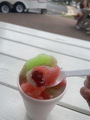 Best friends snow cone