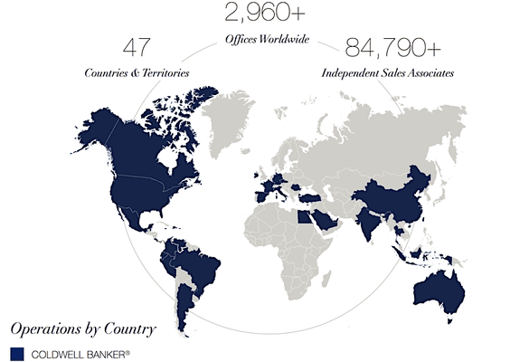 Coldwell Banker is the largest Real Estate Brokerage wordwide