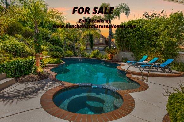 Temecula pool home for sale.