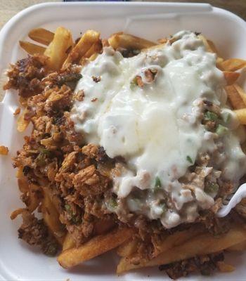 Chicken philly fries