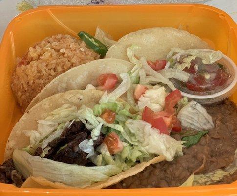 Taco combo platter