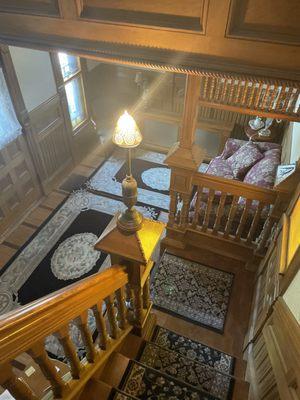 Gorgeous Victorian style staircase and foyer