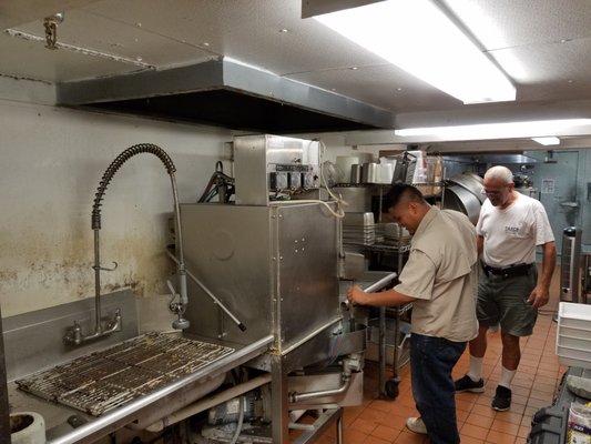 removing old dishwasher and sink system. galleria Houston, tx