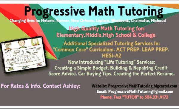 Progressive Math Tutoring