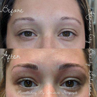 With microblading
Wake up with makeup and give your brows a beautiful shape, lift and added definition to your natural features.