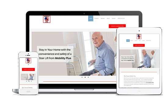 Website design for desktop, tablet and mobile