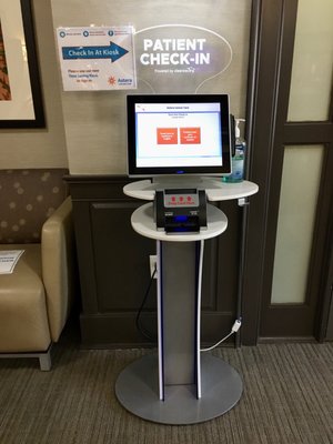 Patient check in kiosk