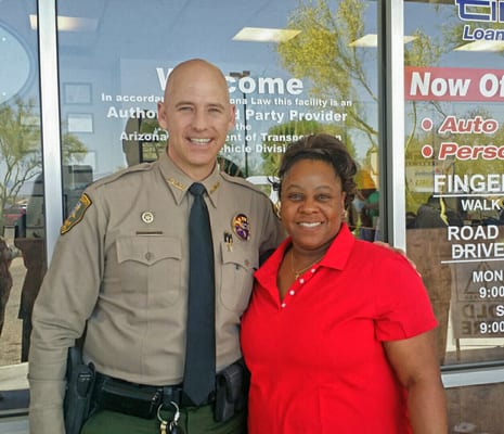 Photo with Pinal County Sheriff Paul Babeu.