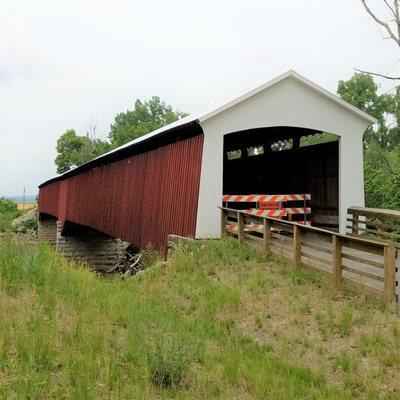 Shieldstown Covered Bridge built 1876 is @355' in length