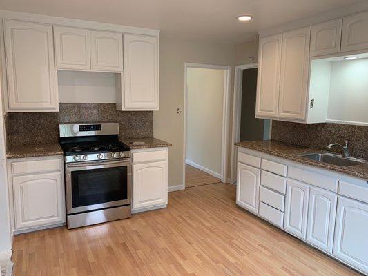 Cabinets and walls painted and ceiling! AFTER PICTURE