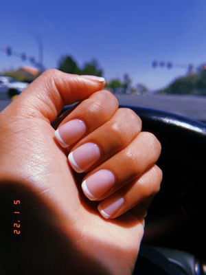 French gel mani.