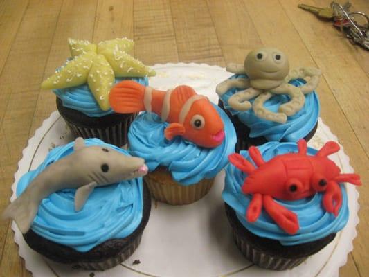 Sea Creature cupcakes