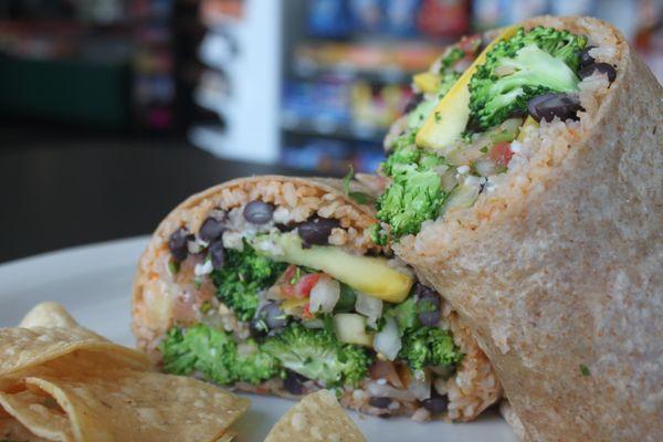 Outstanding vegetarian burritos