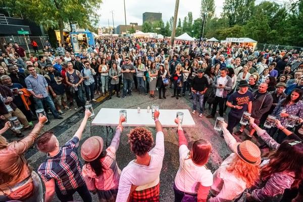 20,000 guests visit Fremont Oktoberfest - Seattle's largest fall beer festival with 80+ local and German beers on tap.