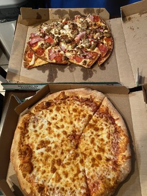 What a pizza should look like vs what we got.