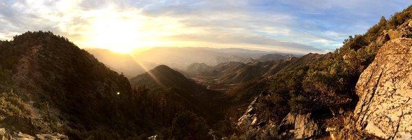 Amazing views, at Owens Peak looking west towards Lake Isabella.