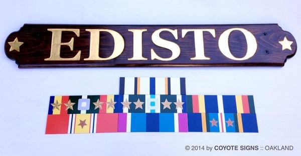 Edisto  #woodsign #goldleaf #coastguard