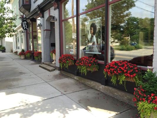 Our flower boxes are loving the weather this summer.