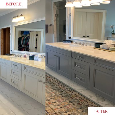 Beautiful vanity transformation!