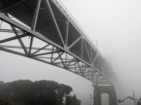 Bourne Bridge from underneath